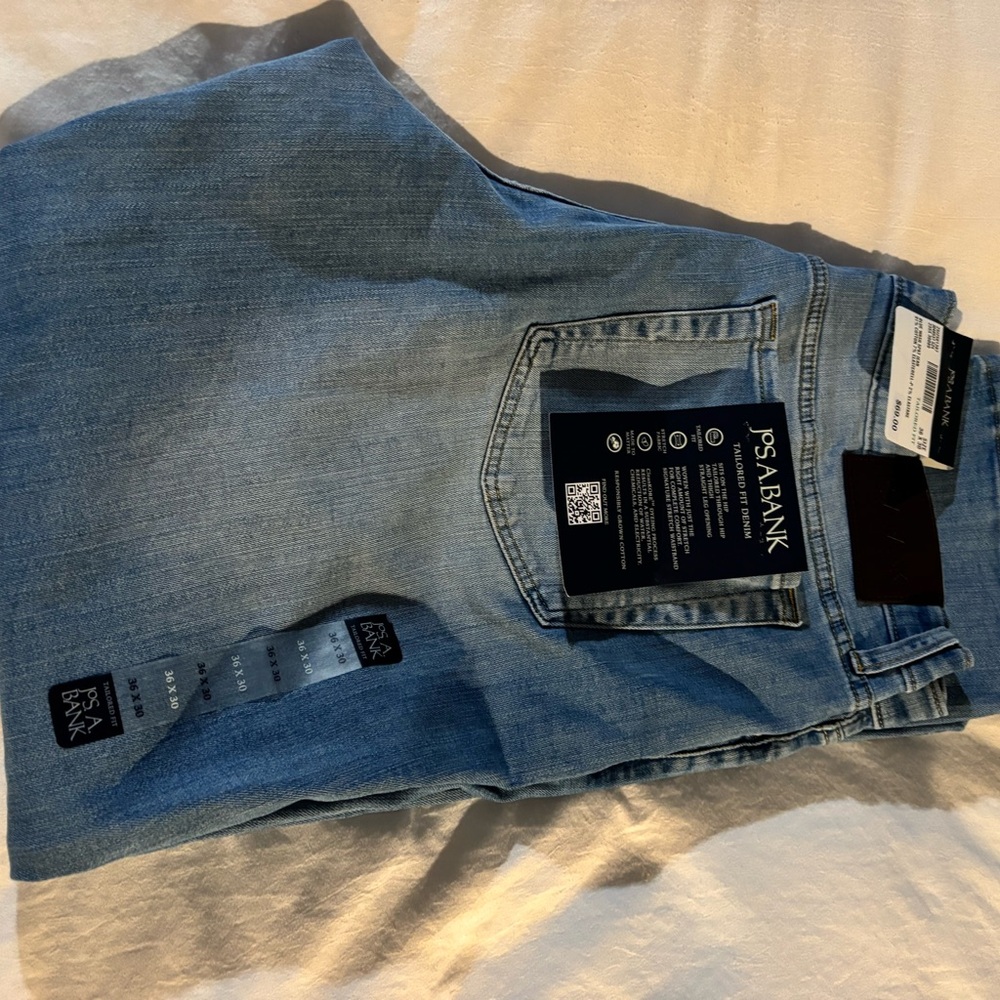 Jos. A. Bank Light Blue Slim Straight Jeans 2 Pairs